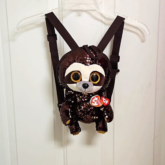 Ty Other - NWT Ty Sloth Dangler Sequin Backpack